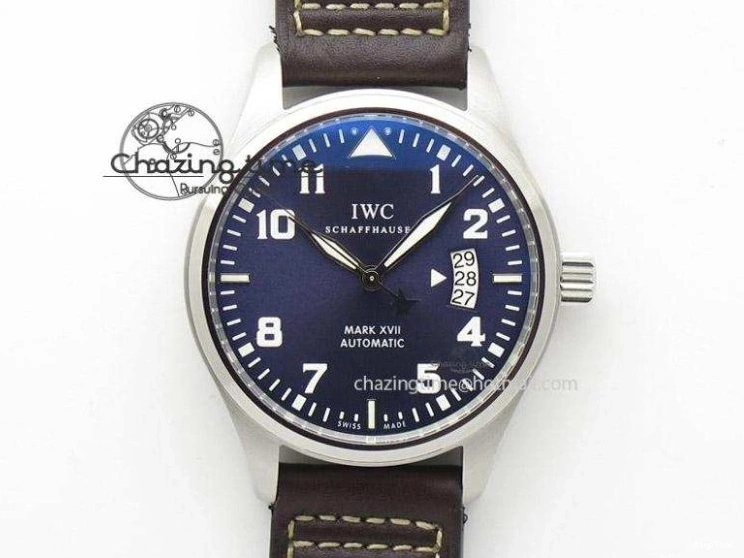 MIROTIME 1220 HighQuality Pilot Chrono 377714 “Le Petit Prince” ZF Best Edition Blue Dial On Brown Leather Strap A 7309